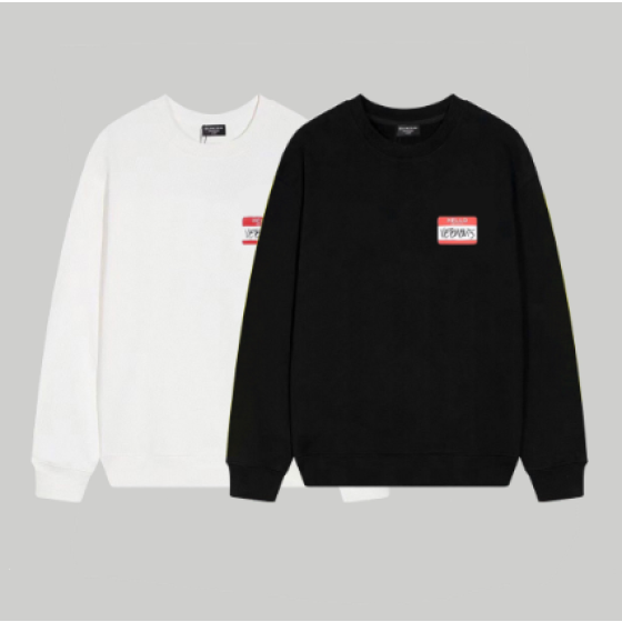 Balenciaga Collaboration Letter Print Crew Neck Sweatshirt
